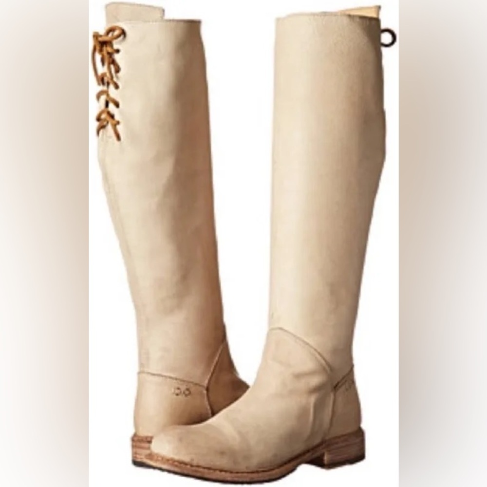 BedStu Manchester Cream Boots, Size 8.5